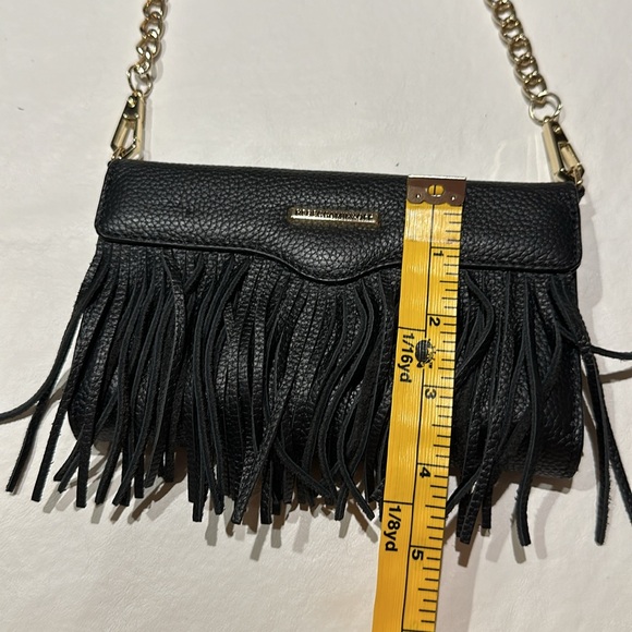 Rebecca Minkoff Finn Leather Mini Cross Body Bag, Black - Picture 9 of 10